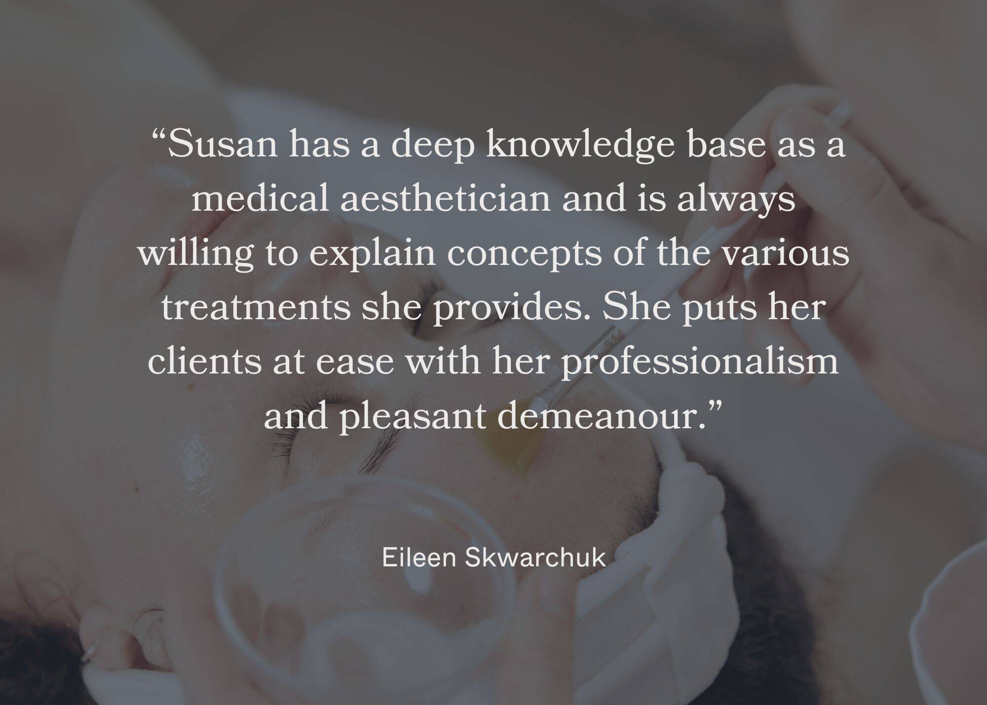 Home Elite Skin Care & Aesthetic Treatments in Flin Flon, MB Susan